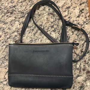 Navy Blue Portland Leather Fiesta Bag